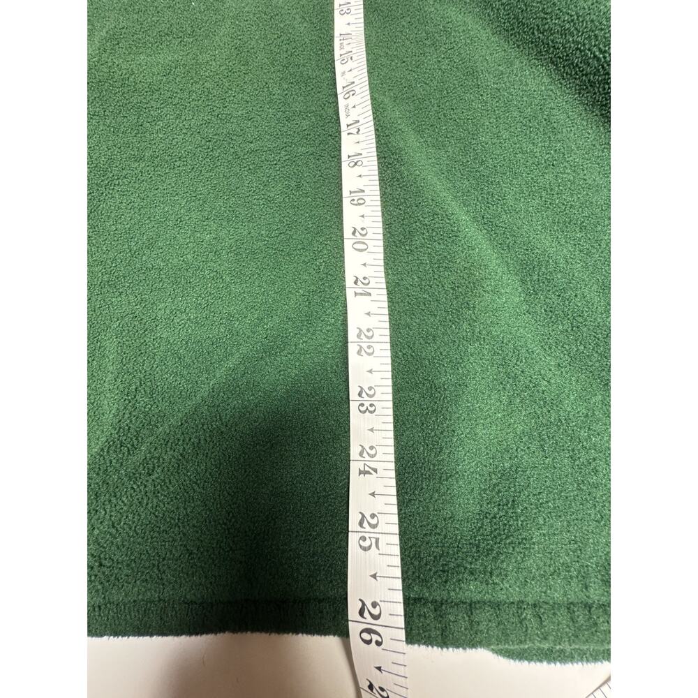 Vintage J Crew Mens XL Green 1/4 Zip Pullover Fleece Cabin Core - Picture 5 of 5